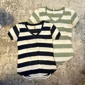Z Supply T-Shirts - Navy Blue and Green
